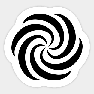 spiral circle Sticker